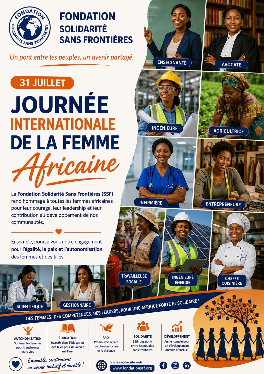 Journée Internationale de la Femme Africaine : la Fondation SSF célèbre le courage et le leadership des femmes africaines